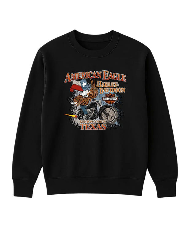 Amerikan Eagle Harley Sweatshirt - UNİQWO