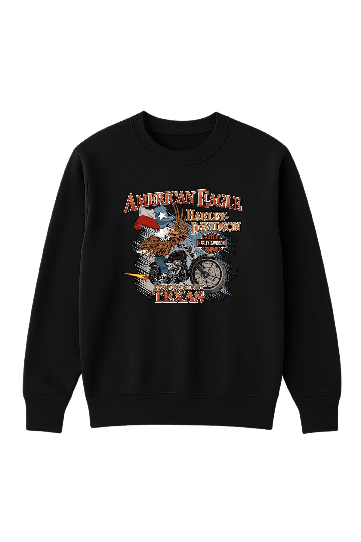 Amerikan Eagle Harley Sweatshirt - UNİQWO