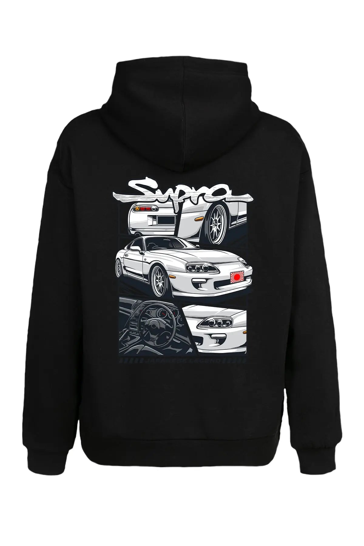 Toyota Supra MK4 Kapüşonlu Sweatshirt UNIQWO