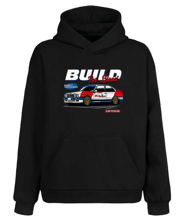BMW E30 Marlboro Racing Tasarımlı Kapüşonlu Sweatshirt UNIQWO