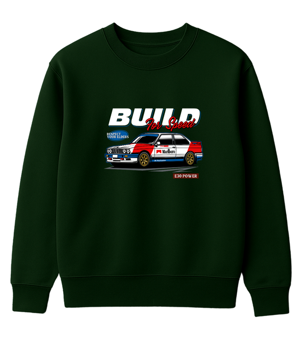BMW E30 Marlboro Racing Tasarımlı Sweatshirt UNIQWO