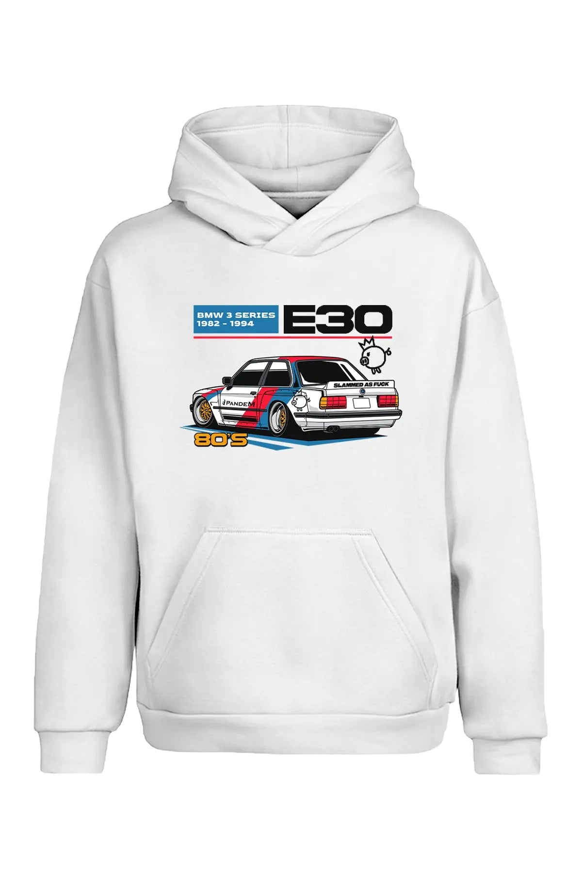 BMW E30 Pandem Edition Kapüşonlu Sweatshirt UNIQWO