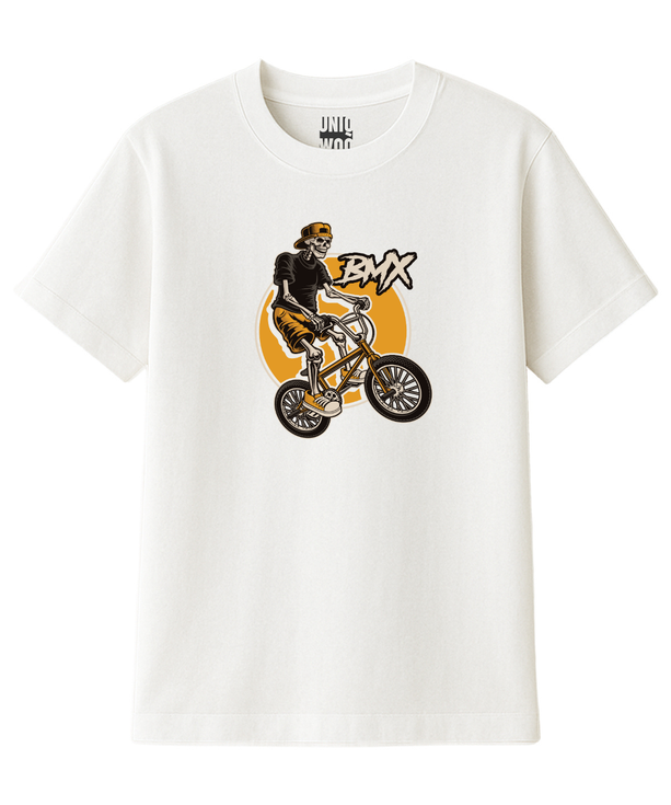 BMX Ekstrem Rider İskelet Tişört UNIQWO