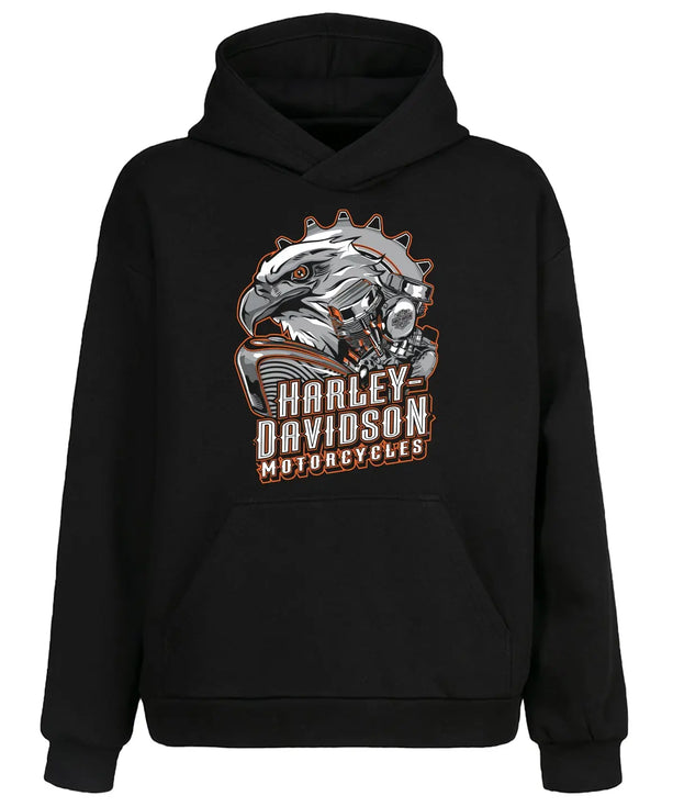 Demir Kartal Harley Kapüşonlu Sweatshirt UNIQWO