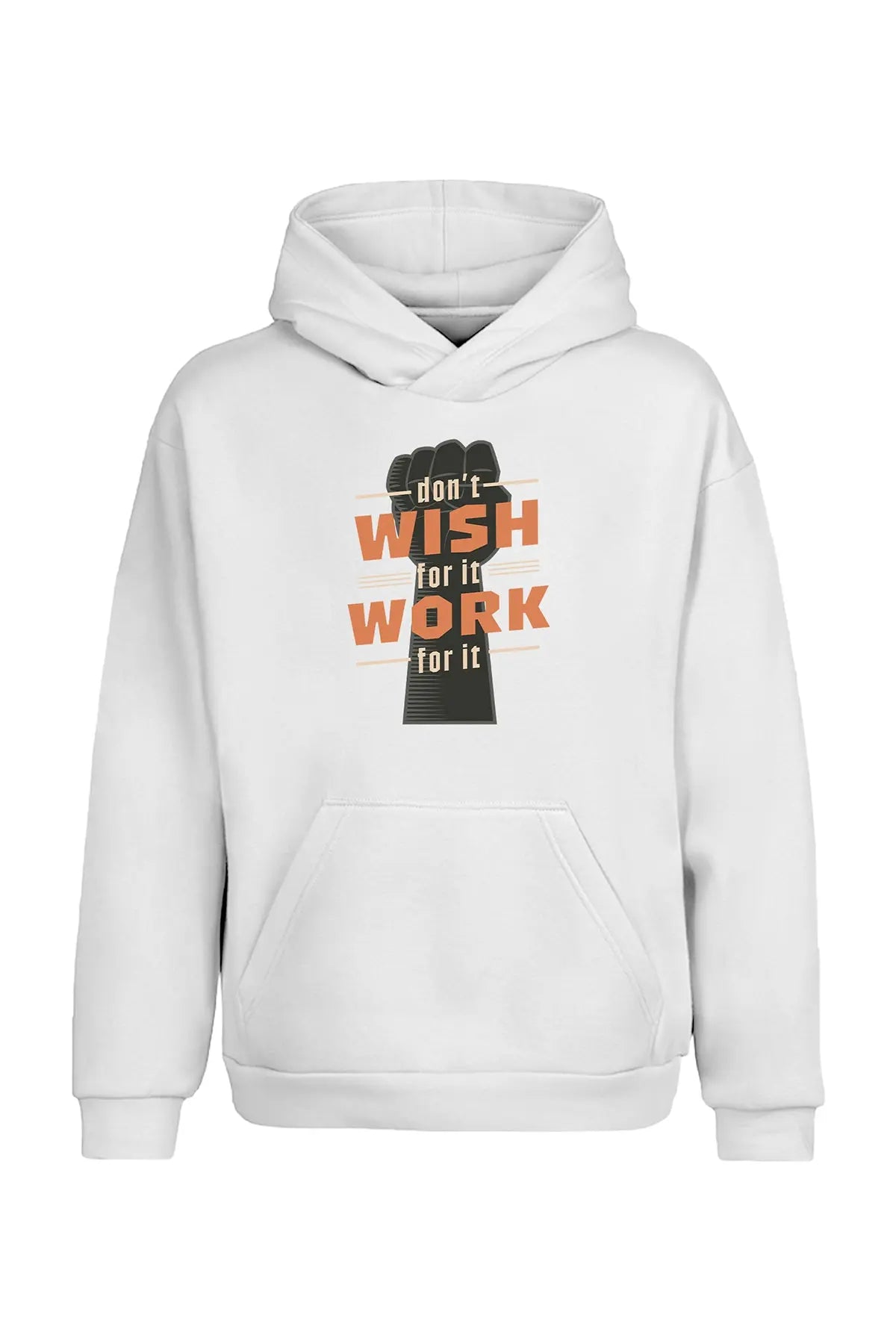Don't Wish for it Work for it Kapüşonlu Sweatshirt UNIQWO