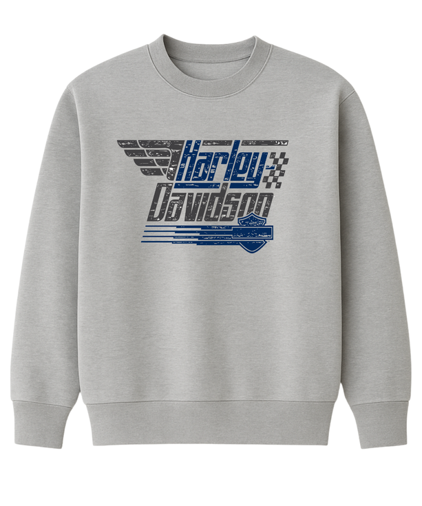 Harley Davidson Retro Logo Sweatshirt UNIQWO
