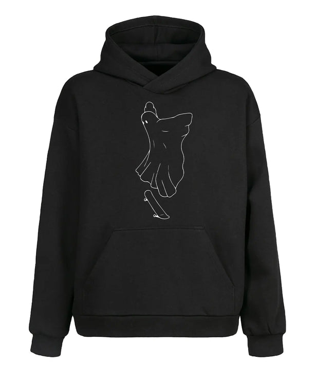 Hayalet Kaykaycı Kapüşonlu Sweatshirt UNIQWO
