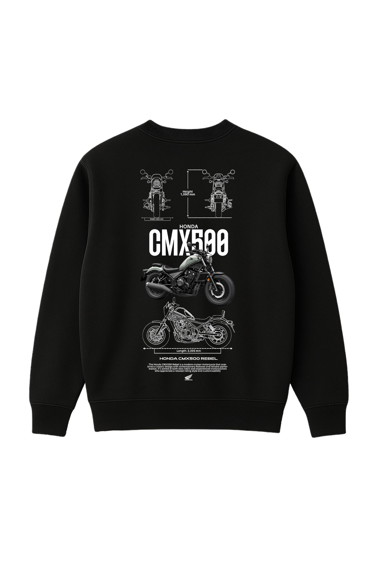 Honda CMX500 Rebel Sweatshirt UNIQWO