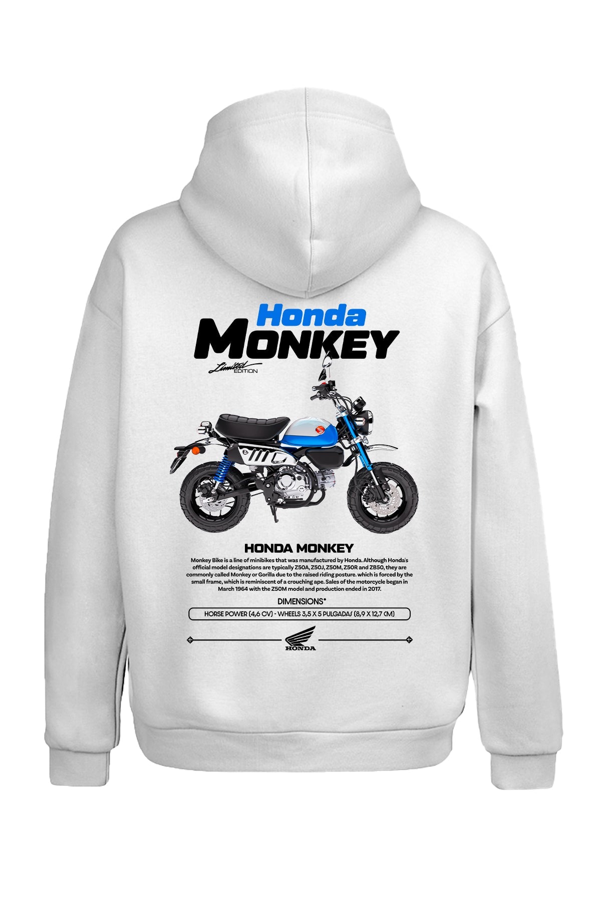 Honda Monkey Kapüşonlu Sweatshirt UNIQWO