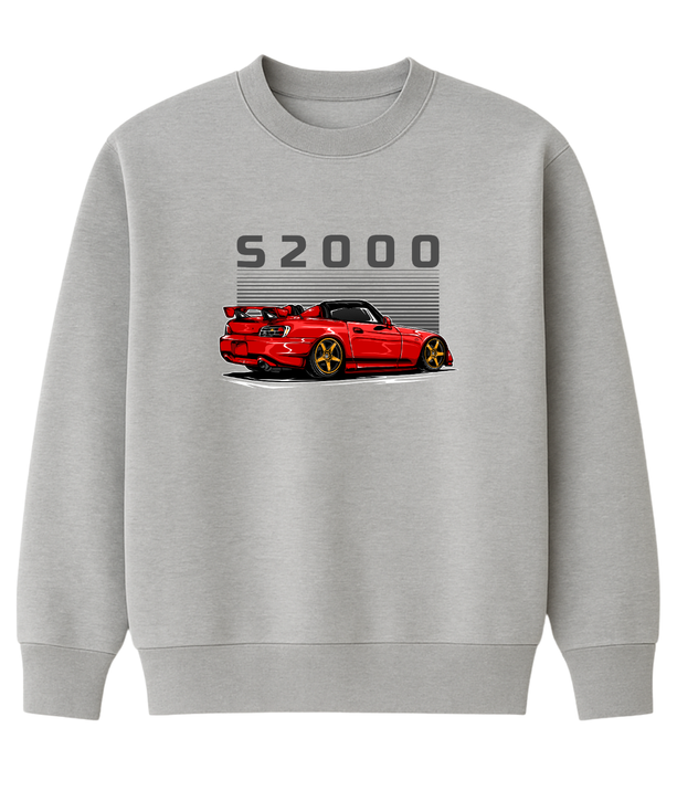 Honda S2000 JDM Spor Araba Tasarımlı Sweatshirt UNIQWO