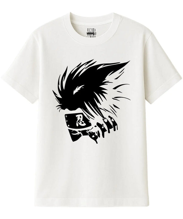 Kakashi Hatake Siluet Anime Tişört UNIQWO