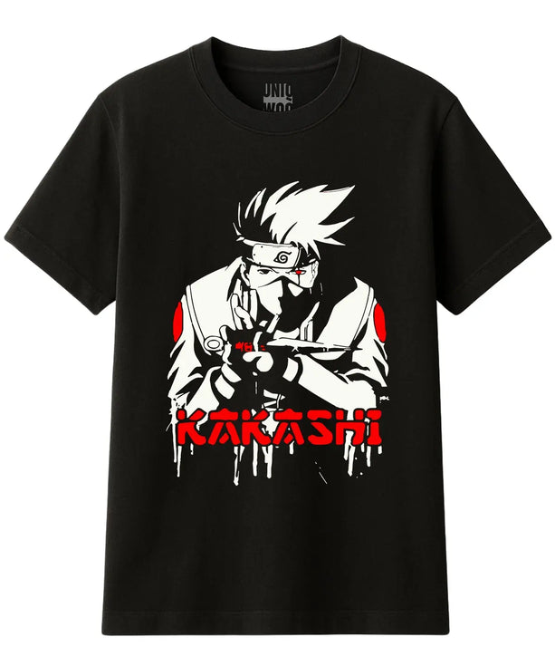 Kakashi Karakterli Naruto Anime Tişört UNIQWO