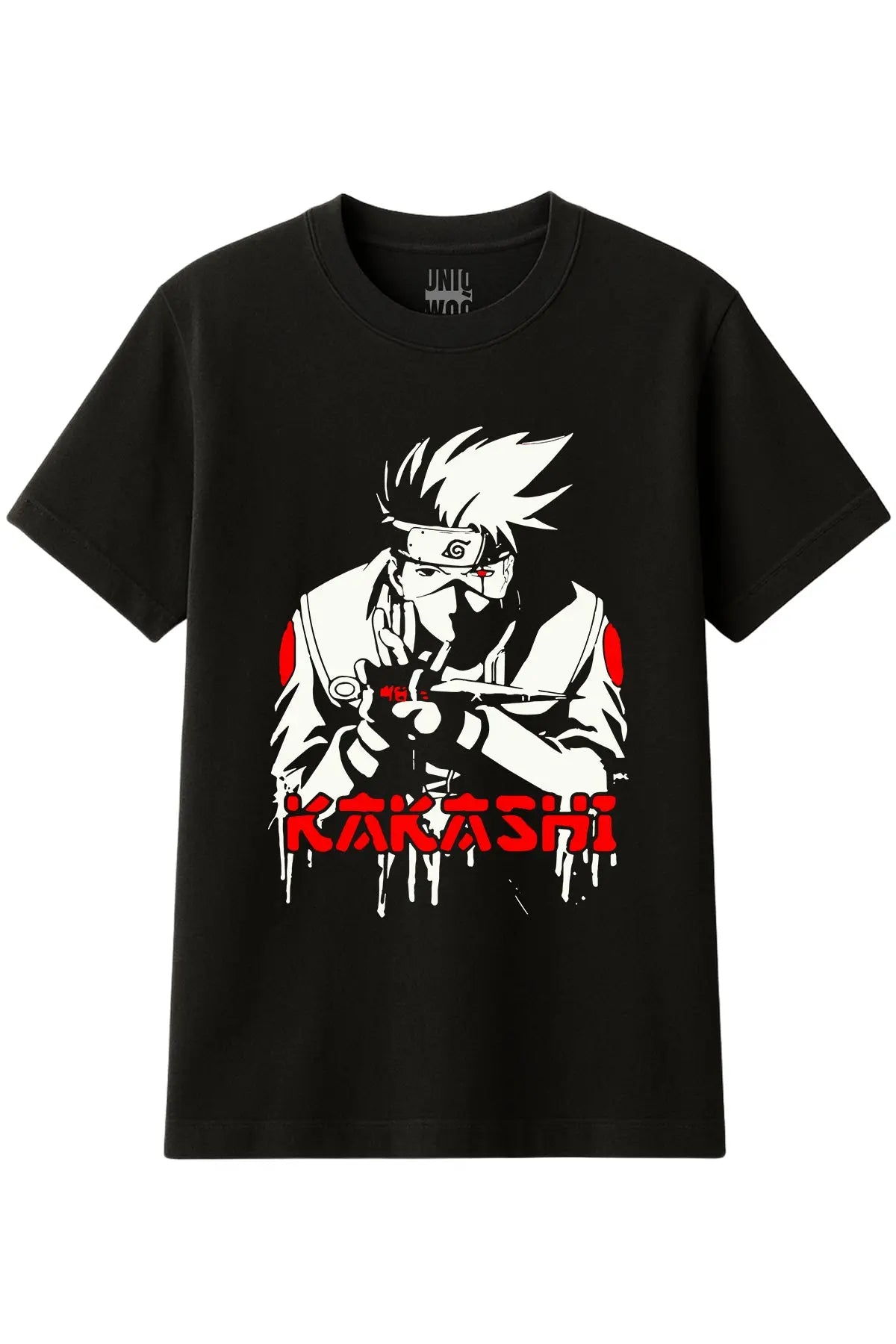 Kakashi Karakterli Naruto Anime Tişört UNIQWO