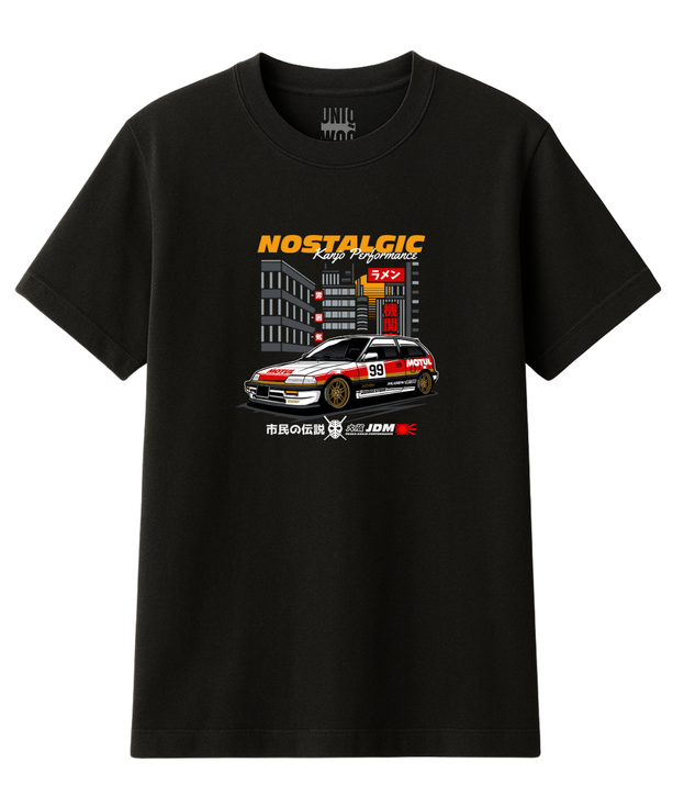 Kanjo Performance JDM Retro Araba Tişört UNIQWO