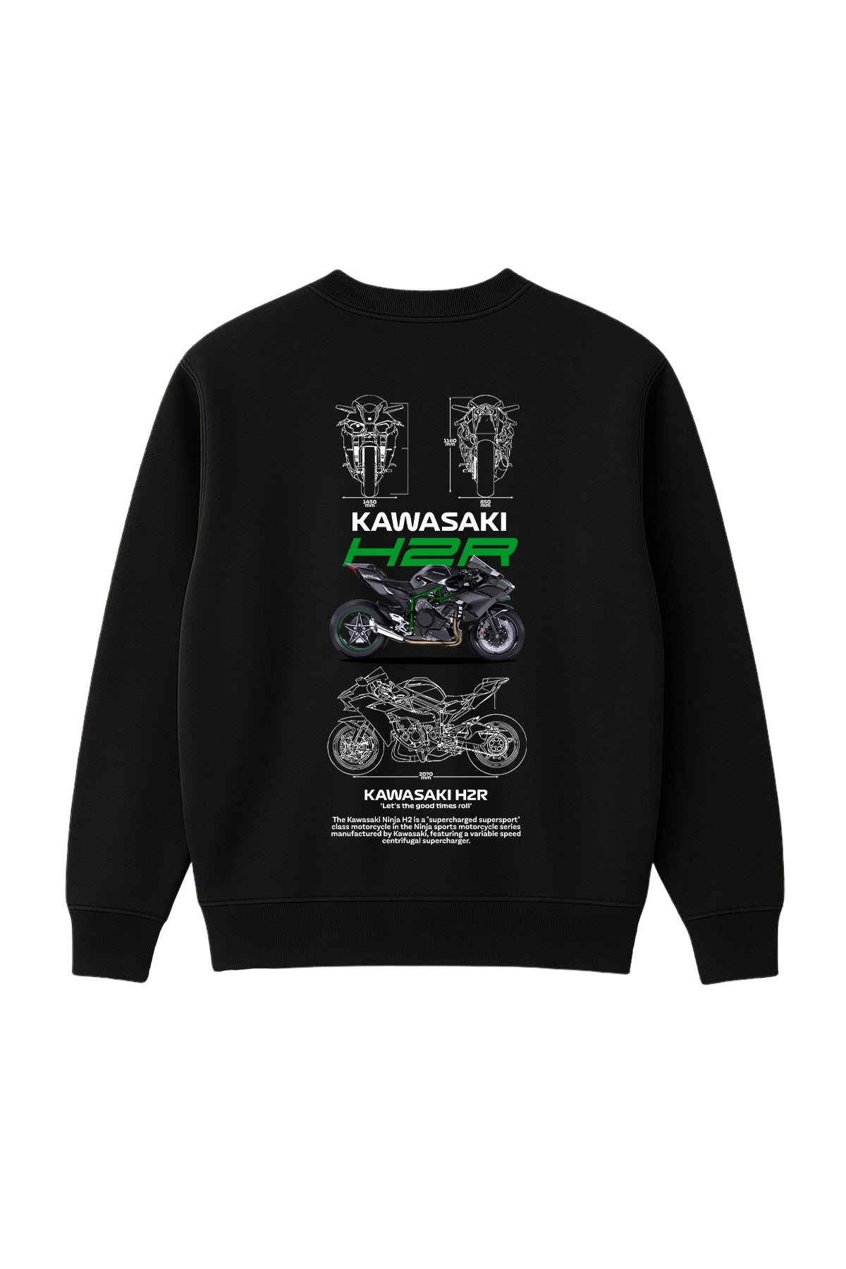 Kawasaki H2R Sweatshirt UNIQWO