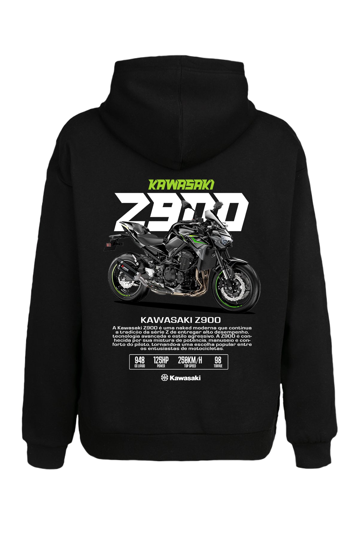 Kawasaki Z900 Kapüşonlu Sweatshirt UNIQWO