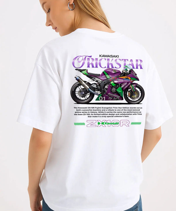Kawasaki ZX-10R Evangelion Trickstar Tişört UNIQWO