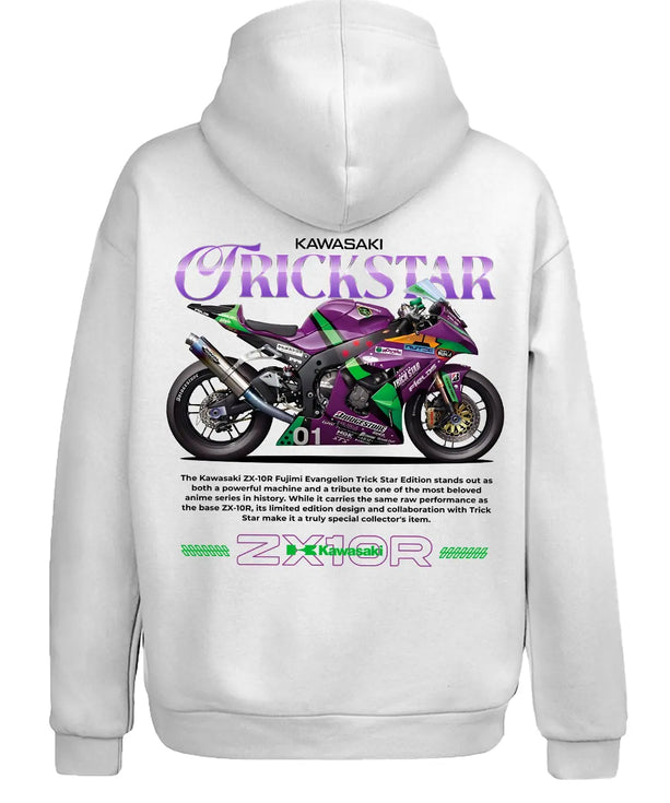Kawasaki ZX-10R Evangelion Trickstar Kapüşonlu Sweatshirt UNIQWO