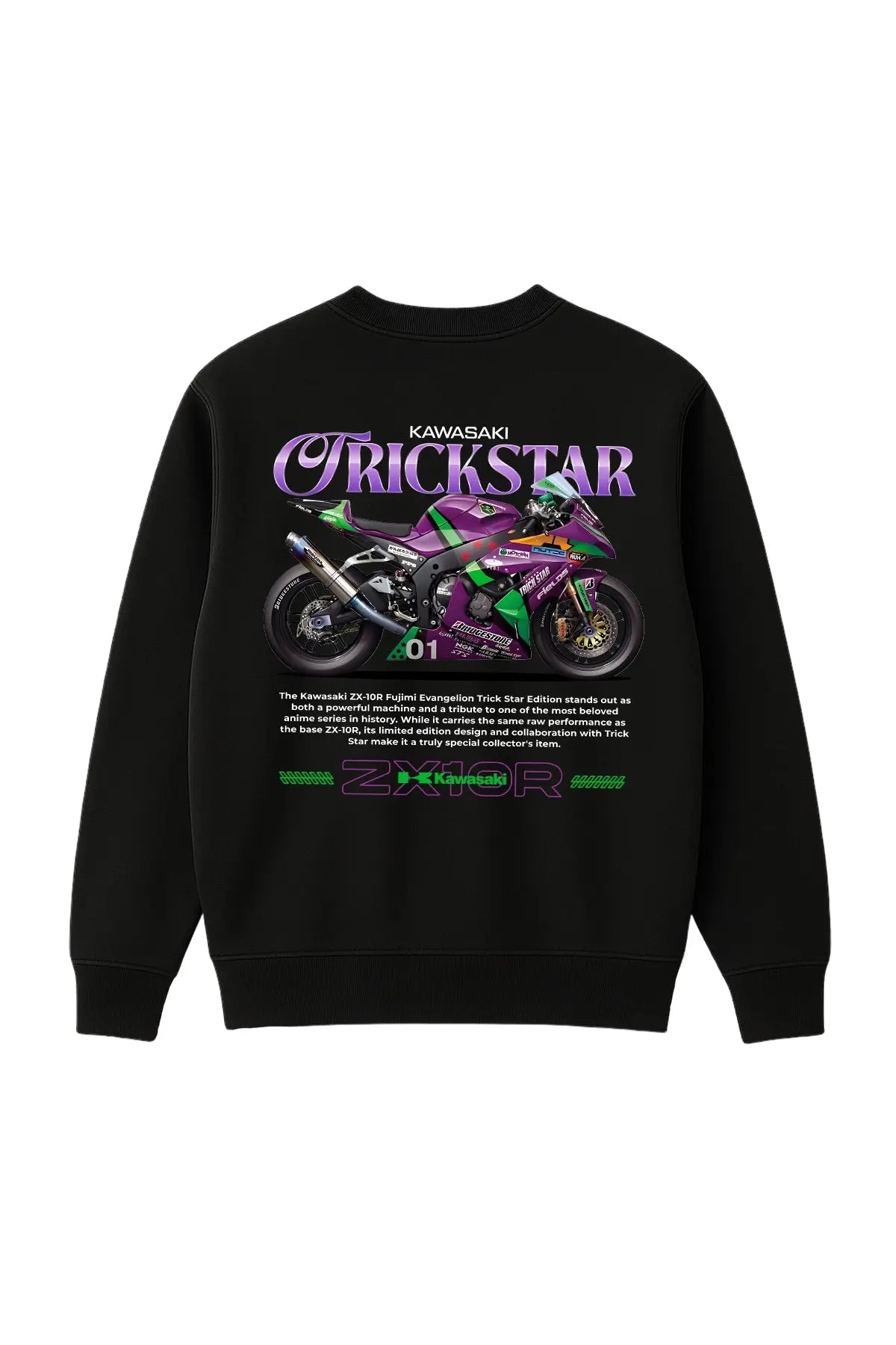 Kawasaki ZX-10R Evangelion Trickstar Sweatshirt UNIQWO