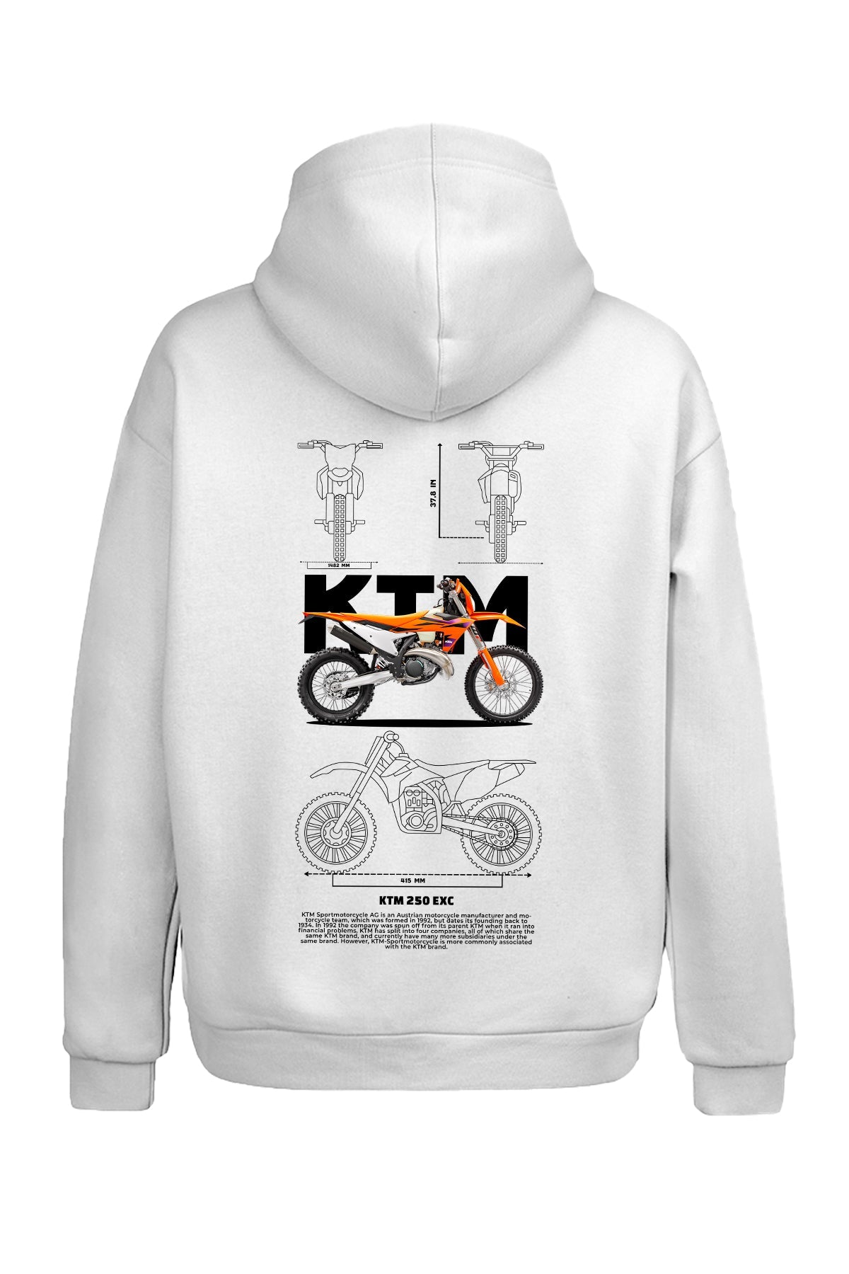 KTM 250 EXC Kapüşonlu Sweatshirt UNIQWO