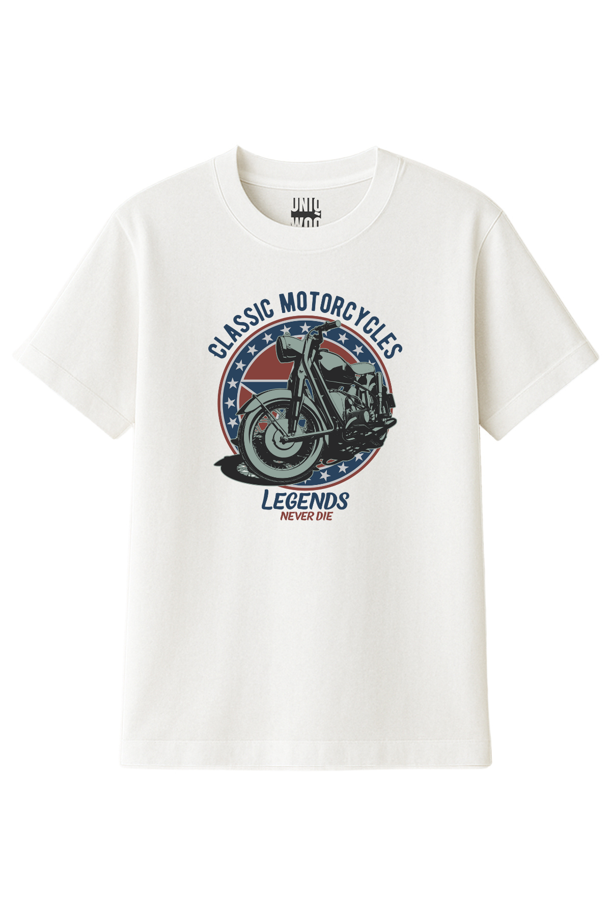 Legends Never Die Chopper Motor Tişört UNIQWO