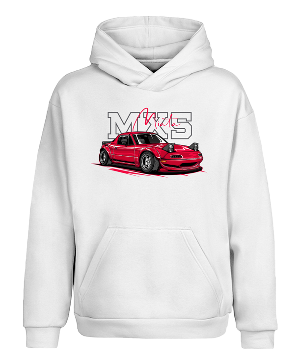 Mazda MX-5 Miata JDM Efsane Araba Kapüşonlu Sweatshirt UNIQWO