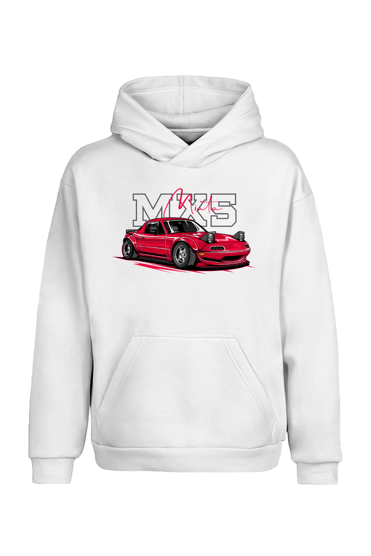 Mazda MX-5 Miata JDM Efsane Araba Kapüşonlu Sweatshirt UNIQWO
