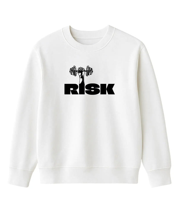 Motivasyonel Risk Tasarımlı Sporcu Sweatshirt - UNIQWO