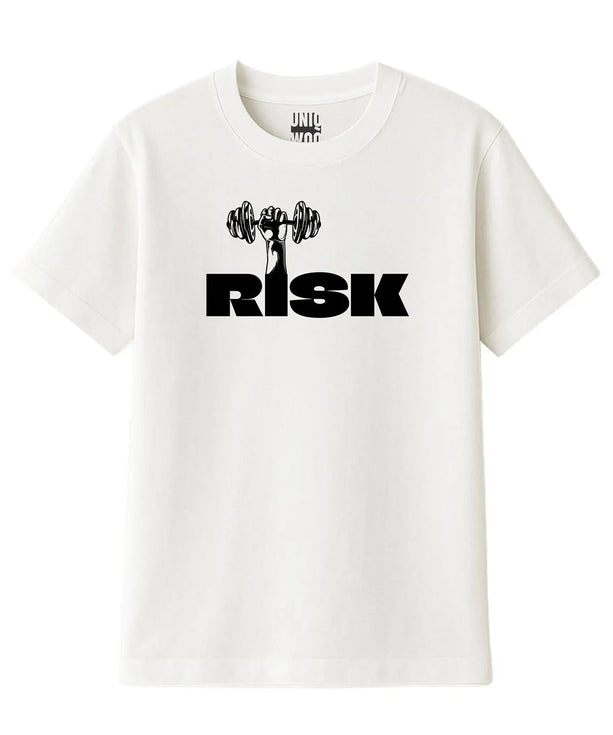 Motivasyonel Risk Tasarımlı Sporcu Tişört - UNIQWO
