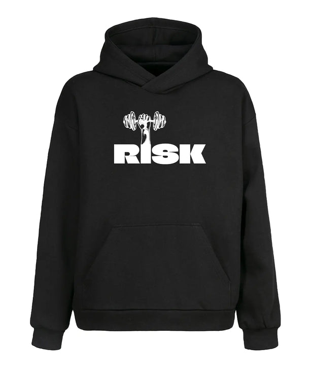 Motivasyonel Risk Tasarımlı Sporcu Kapüşonlu Sweatshirt - UNIQWO