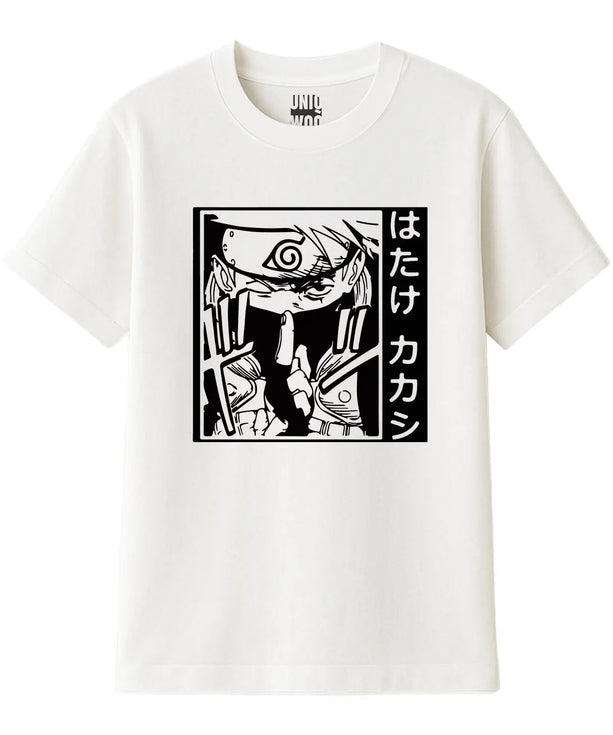 Naruto Kakashi Hatake Japon Yazılı Tişört UNIQWO