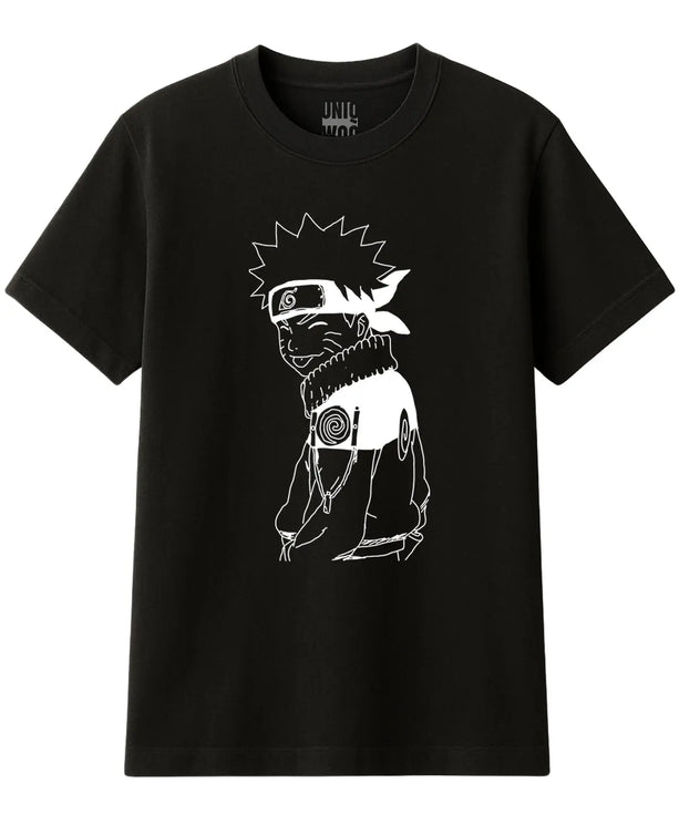 Naruto Uzumaki Gülümseyen Anime Tişört UNIQWO