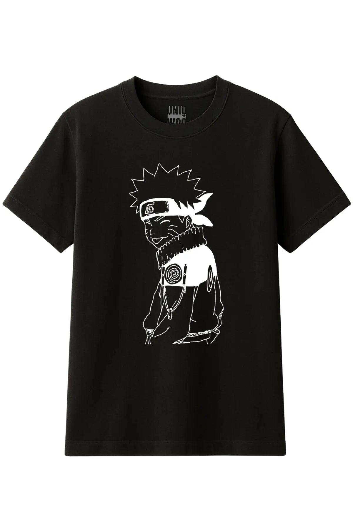 Naruto Uzumaki Gülümseyen Anime Tişört UNIQWO