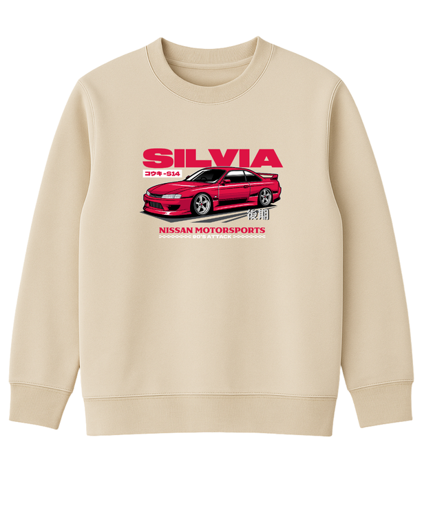 Nissan Silvia S14 Japon Spor Araba Tasarımlı Sweatshirt UNIQWO