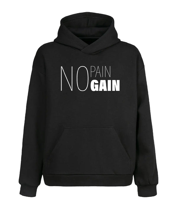 No Pain Gain Kapüşonlu Sweatshirt - UNIQWO