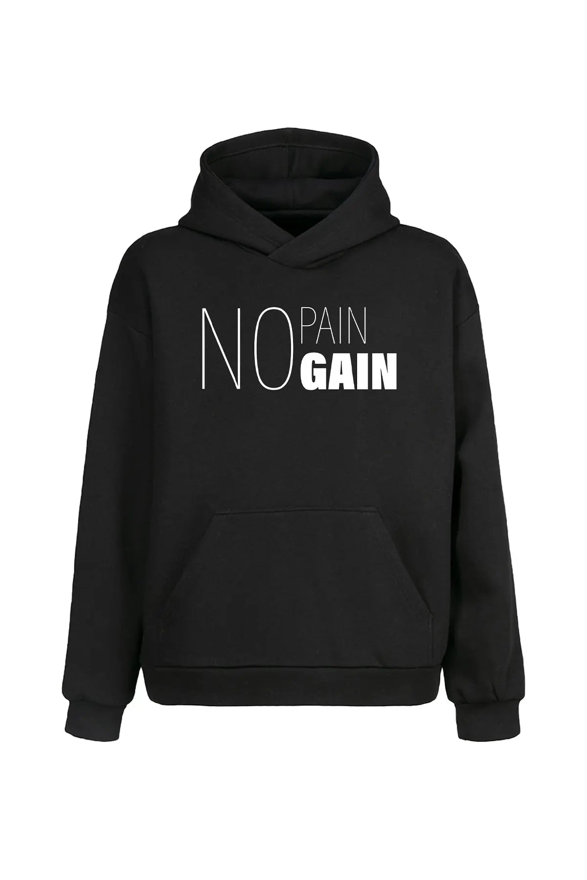 No Pain Gain Kapüşonlu Sweatshirt - UNIQWO