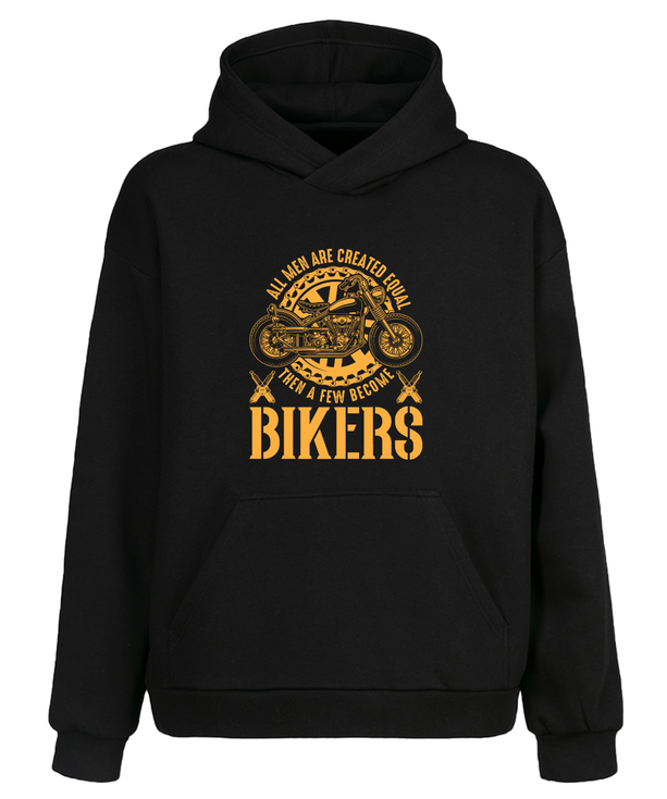 Retro Chopper Motorcu Kapüşonlu Sweatshirt UNIQWO