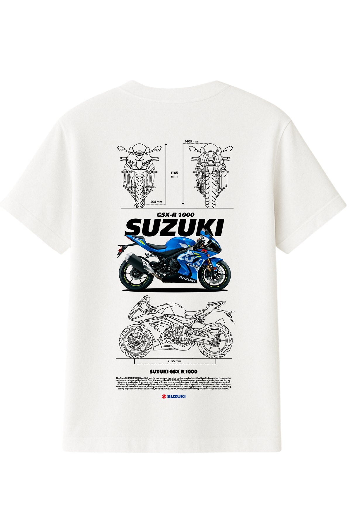 Suzuki GSX R1000 Tişört UNIQWO