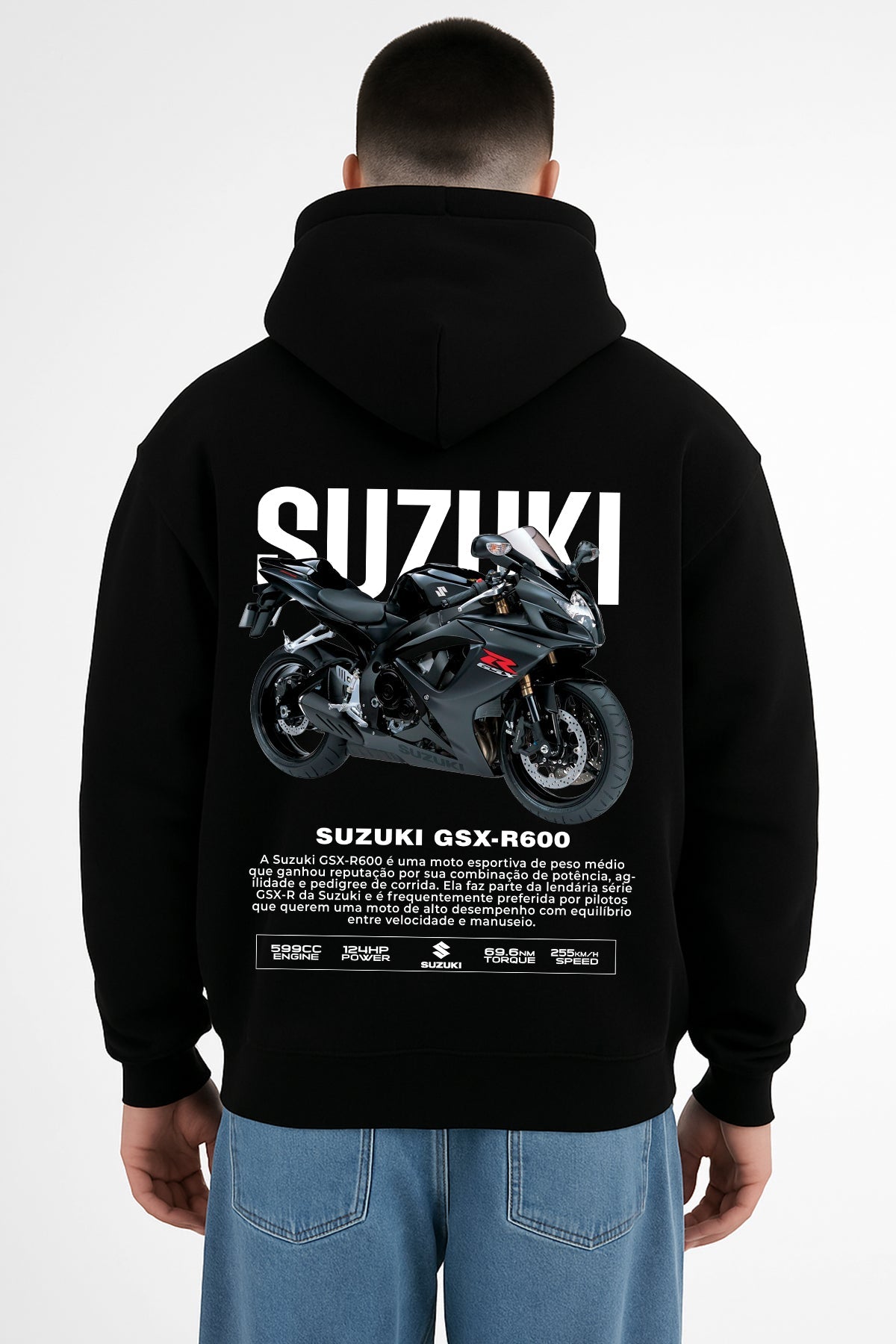 Suzuki GSX R600 Kapüşonlu Sweatshirt UNIQWO