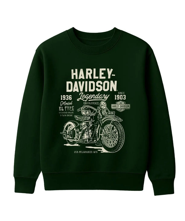 Vintage Harley Davidson Sweatshirt – Retro Motosiklet Ruhunu Yaşa