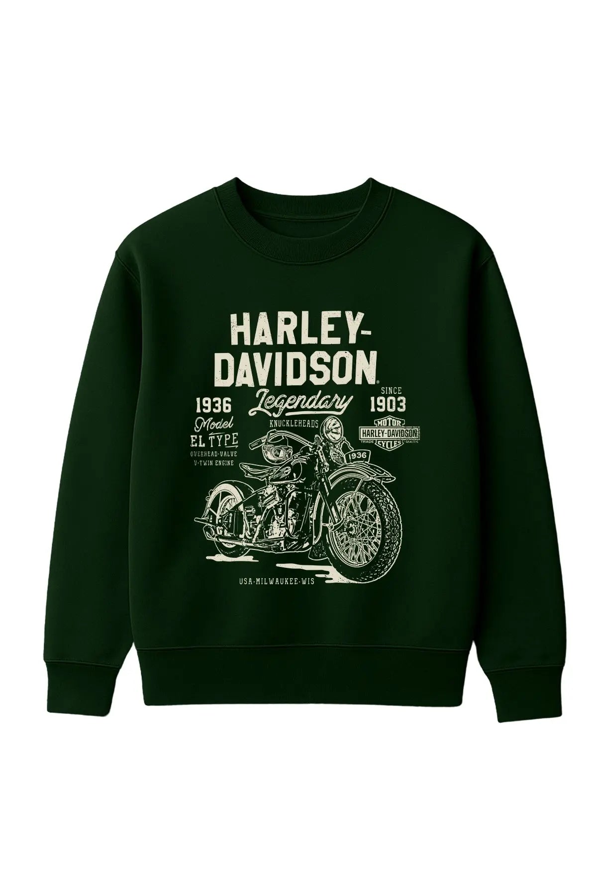 Vintage Harley Davidson Sweatshirt – Retro Motosiklet Ruhunu Yaşa
