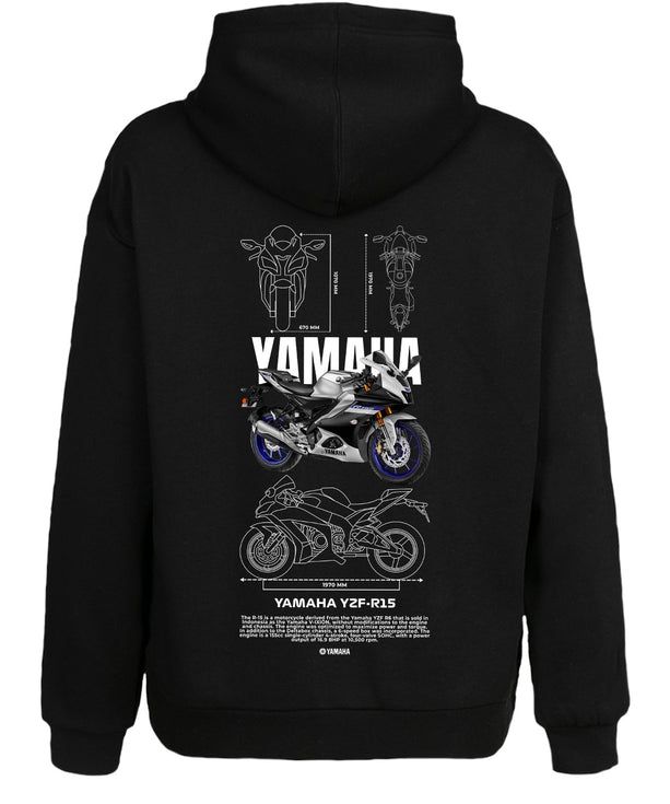 Yamaha YZF R15 Kapüşonlu Sweatshirt UNIQWO