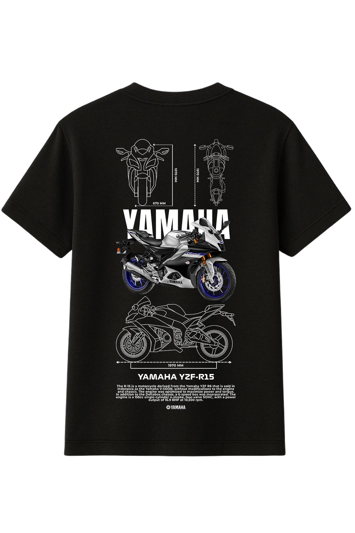 Yamaha YZF R15 Tişört UNIQWO